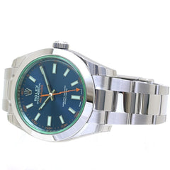 ROLEX Milgauss Z Blue, Random Number 116400GV, Men's Stainless Steel Watch, 40132 — New - Store Return