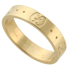 Gucci Interlocking G Icon Ring, 18K Yellow Gold, approximately 3.8g, Size #10 (approximately US size 10) — Like New
