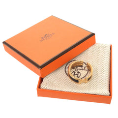 Hermes Unused Hermès Olympe GM Leather Navy Blue Ear Cuff with Gold Hardware 0302 — New - Store Return