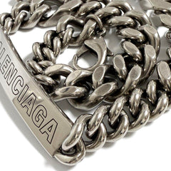 Balenciaga Men's Plate Twist Chain Necklace — Like New