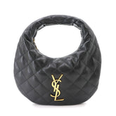 Saint Laurent Icarino Handbag, Leather, Black, 851689, Gold Hardware — New - Store Return