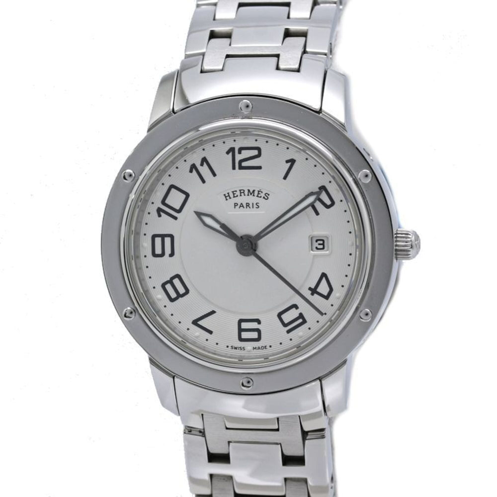 HERMES Clipper Classic CP1.310.220 4966 Boys' Watch Stainless Steel 40519 — Very Good