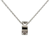 Louis Vuitton Pendant Empreinte Necklace, 18K White Gold, Women's, LOUIS VUITTON — Like New