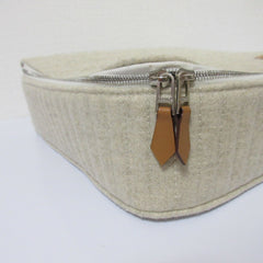 HERMES Paddock Handbag Pouch Travel Case Greige Women's — Like New
