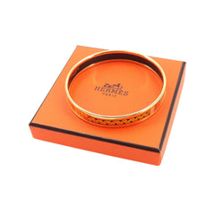 Hermes HERMES Email PM Bangle Bracelet Orange Gold — New - Store Return