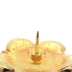 Christian Dior brooch, pin gold metal, faux pearl, women's, flower, bee — Like New