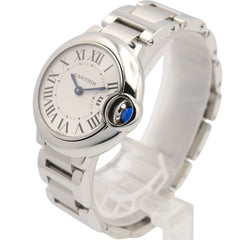 Cartier Ballon Bleu SM Watch, Stainless Steel, Ladies, Silver Tone, W69010Z4 — Very Good