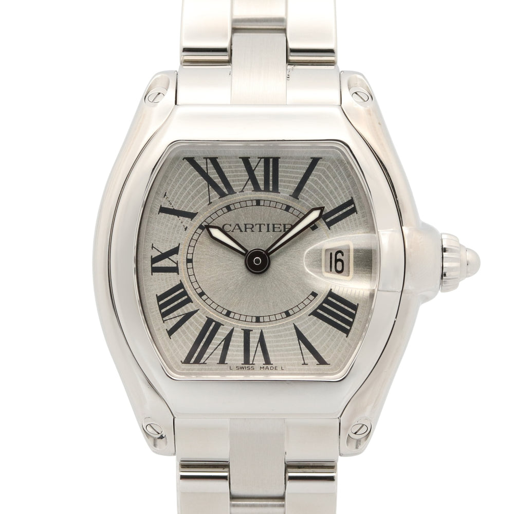 Cartier Roadster SM Watch, Stainless Steel, Ladies, Silver Tone, W62016V3 — Very Good