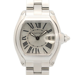 Cartier Roadster SM Watch, Stainless Steel, Ladies, Silver Tone, W62016V3 — Very Good
