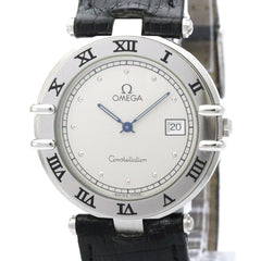 OMEGA Constellation Date Steel Quartz Mens Watch 196.0360 — Very Good