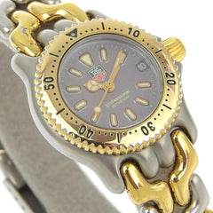 TAG HEUER Professional Watch, Two-tone, S95-208, Stainless Steel, Quartz, Analog Display, Grey Dial, Professional, Women's — Good