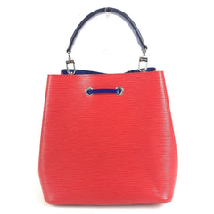 LOUIS VUITTON M54365 Epi NeoNoe Bicolor Bucket Bag, Shoulder 2-Way Handbag, Leather, Women's, Coquelicot Red — Like New