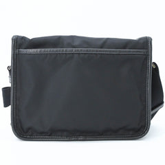 PRADA Tessuto Re-Nylon Triangle Shoulder Bag, Black, Gray, Brown, 2VD769 — New - Store Return