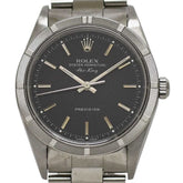 Rolex Air-King Black Silver 14010 Watch - Overhauled, Polished, Stainless Steel, Automatic, P-series, Men's, Dial — Very Good