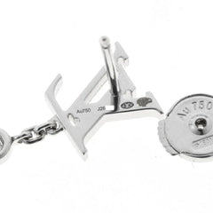 Louis Vuitton Idylle Blossom LV Earrings Q96544 18K White Gold Diamond Single Earring B-160325 — New - Store Return