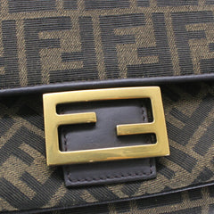 FENDI Zucca Baguette Chain Medium Shoulder Bag, Nylon Jacquard x Leather, Women's, 8BR793 AKBZ F1EM3 KM3158 — New - Store Return