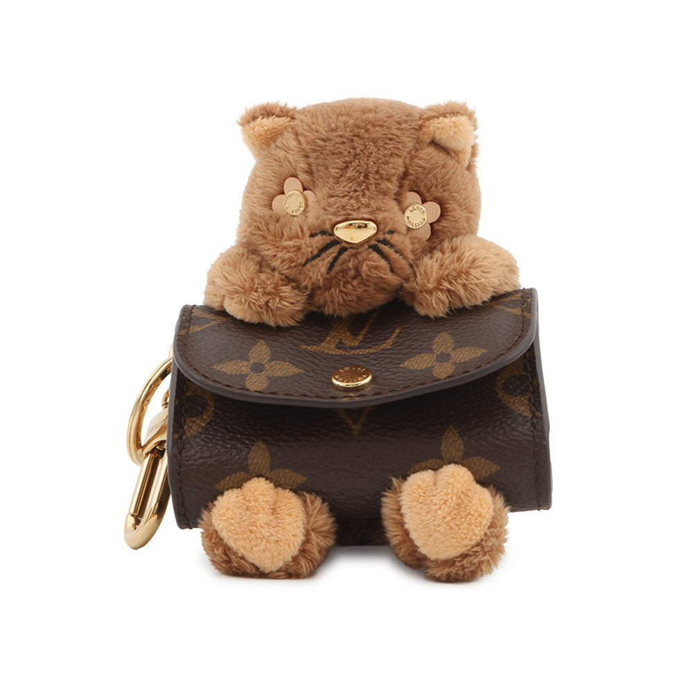 Louis Vuitton Accessories Bag Charm Monogram LV Cute M03748 LOUIS VUITTON Cat Women's — Like New