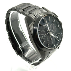 Seiko SBXC069/5X53-0AV0 Astron Global Line Day Date GPS Solar Radio-Controlled Wristwatch Titanium Men's Black — Good