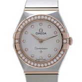 OMEGA Constellation Manhattan Diamond Bezel 131.25.25.60.52.001 Women's Watch SS x 18K Sedna Gold 40504 — Like New