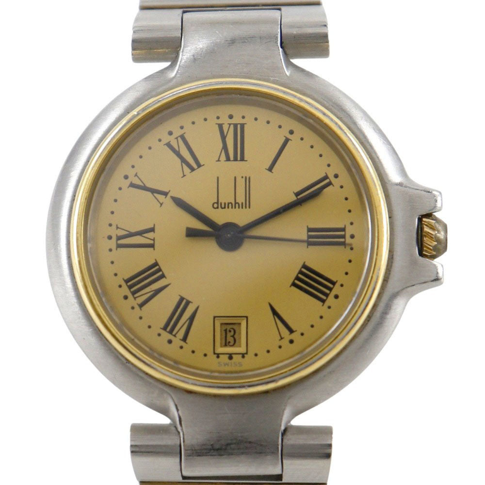 Dunhill Millennium Women's Watch, Stainless Steel with Gold Plated Quartz Movement, Analog Display, Dial — Good
