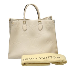 Louis Vuitton LOUIS VUITTON Tote Bag On the Go GM Monogram Shoulder Empreinte M45081 Beige LV — Like New