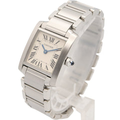 Cartier Tank Française SM Watch, Stainless Steel, Ladies, Ivory (W51008Q3) — Very Good
