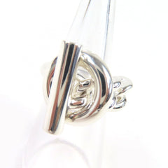 HERMES Croisette Ring, AG925, 2023 model, Silver, Size 49 (equivalent to Japanese size), Made in Italy, Weight: 15.7g — Like New
