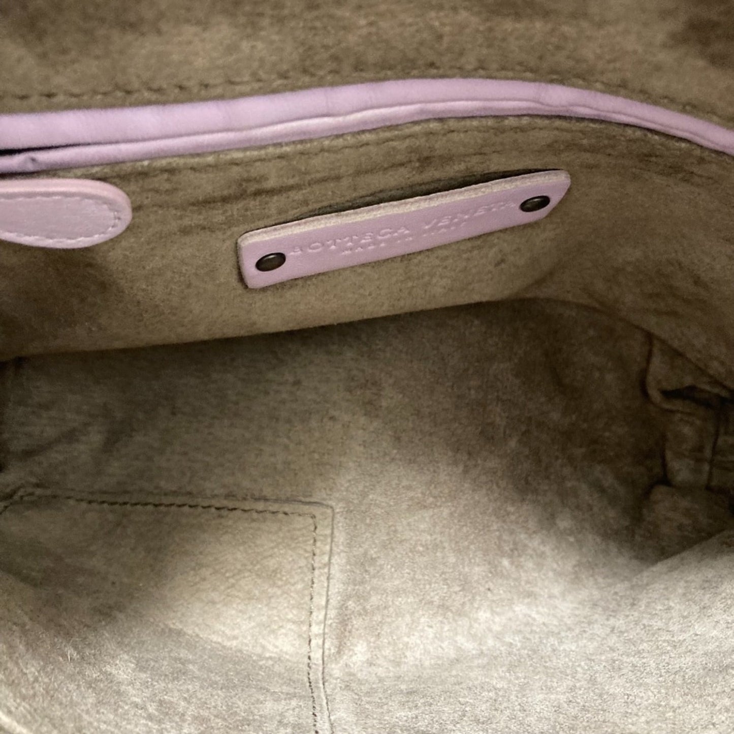 BOTTEGA VENETA Nodini Nappa Intrecciato Shoulder Bag/Crossbody Bag in Light Purple for Women