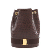 Salvatore Ferragamo Vara Leather Backpack, Handbag — Like New