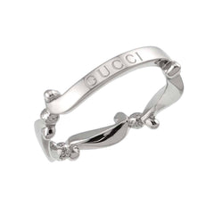 Gucci #12 Ring, Platinum (Pt) — Like New