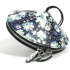 LOUIS VUITTON Floral Print Tupi Shoulder Bag in Black Leather, Unisex — Like New