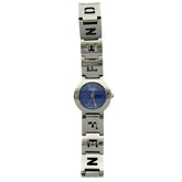FENDI 3050L Logo Stainless Steel Quartz Wristwatch, Silver, 31132 — Good