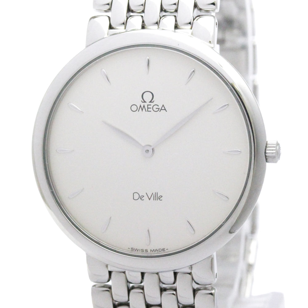 OMEGA De Ville Stainless Steel Quartz Mens Watch 7500.31 Polished — Very Good