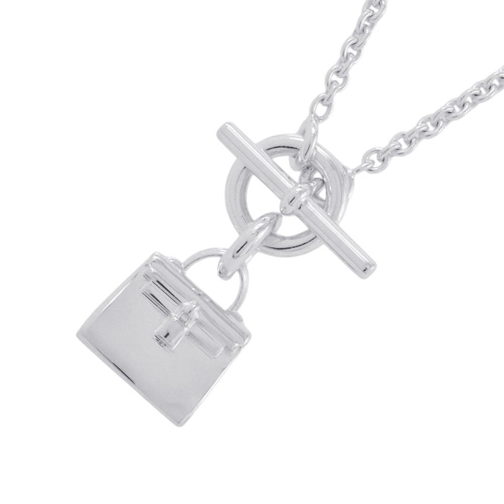 Hermes Amulette Kelly Necklace, SV925 Silver, HERMES Pendant — Like New