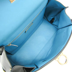 Salvatore Ferragamo Gancini Sophia DH-21 G175 Women's Leather Handbag,Shoulder Bag Black,Blue,White — Like New