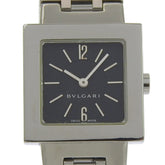 Bulgari BVLGARI Quadlard Watch SQ22SS Stainless Steel Black Quartz Analog Dial Women's — Very Good