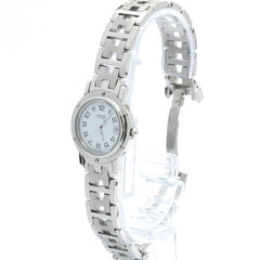 Hermes Clipper Quartz Stainless Steel Women's Dress Watch CL4.210 — Very Good