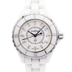 Chanel J12 Diamond H1628 White Dial Women's Watch — Good