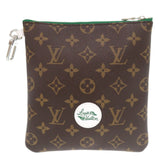 Like new Louis Vuitton Golf Accessory Pouch Monogram GI1298 Brown 0712 LOUIS VUITTON — Like New