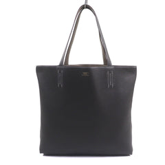 HERMES Double Sens 45 Tote Bag, Taurillon Clemence Leather, Etoupe/Ebene, K Stamp, with Dust Made in France, Men's — Like New