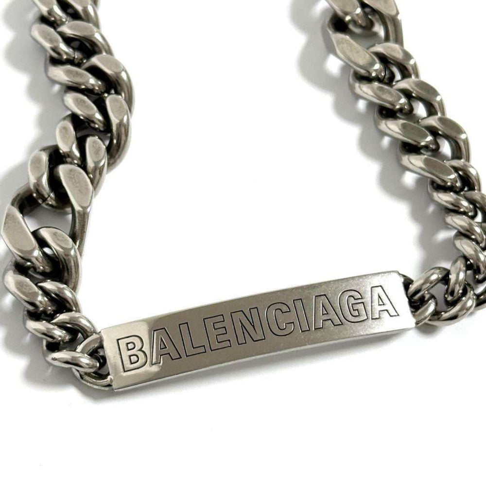 Balenciaga Men's Plate Twist Chain Necklace — Like New