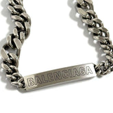 Balenciaga Men's Plate Twist Chain Necklace — Like New