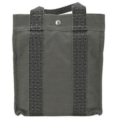 HERMES Hermes Herline Ad PM Canvas Tote Bag Backpack for Men and Women, Gray/Black — Like New
