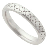 Gucci Diamantissima Ring, 18K White Gold, approximately 4.8g, Size #10 (approximately US size 10) — Like New