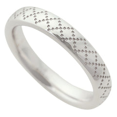 Gucci Diamantissima Ring, 18K White Gold, approximately 4.8g, Size #10 (approximately US size 10) — Like New