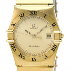 OMEGA Constellation Gold Plated Quartz Mens Watch 396.1076 — Very Good