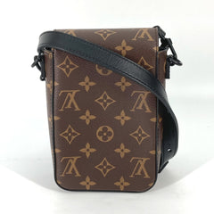 LOUIS VUITTON M81522 Monogram S-Lock Vertical Wearable Wallet Pochette Shoulder Bag Canvas Men's Maroon Brown L-240215-22 — New - Store Return