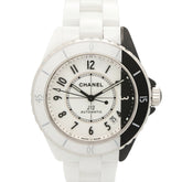 Chanel J12 Paradox Caliber 12.1 Watch, Ceramic, Men's, White/Black, H6515 — Very Good