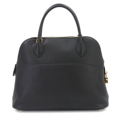 Hermes Bolide 31 2-way Handbag/Shoulder Bag, Taurillon Clemence Leather, Black, Z Stamp, Gold Hardware — Like New