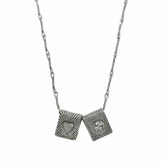 GUCCI Interlocking Necklace, SV925 Silver, Women's — Like New